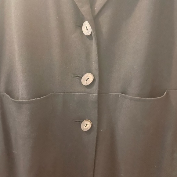 J Jill Overcoat Sz 10 Black - Picture 4 of 4